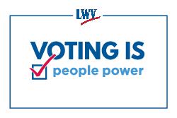 Voting is People Power - Rally Sign