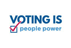 Voting Is People Power Postcard