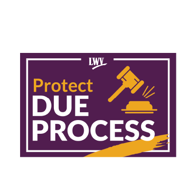 Unite and Rise, Protect Due Process Rally Sign