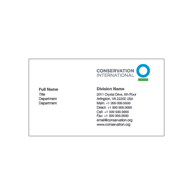 Business Card (w/ Division)