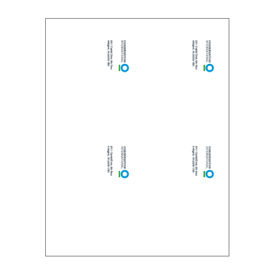 Sheets of Labels (4-up)