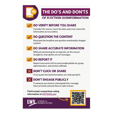Election Disinformation Half Sheet