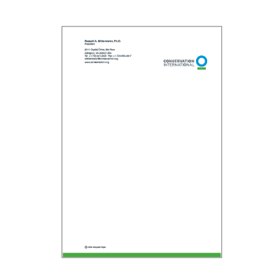 Mittermeier Monarch Letterhead (7.25” x 10.25”)