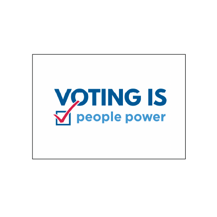 Voting Is People Power Postcard